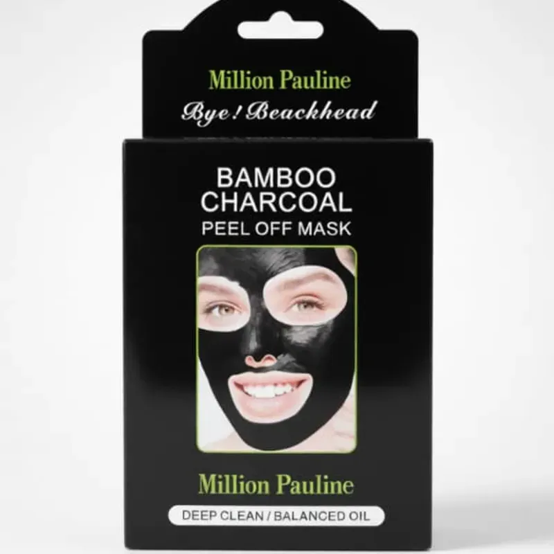 Mascarillas de carbón activado con colágeno y ácido hialurónico