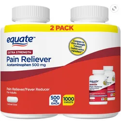 2 POMOS DE ACETHAMINOPHEN 500 MG 1000 TB