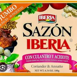 CAJA DE 36 SAZONES CON CULANTRO Y ACHIOTE