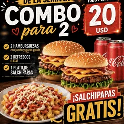 Combo de Hamburguesas y Refrescos