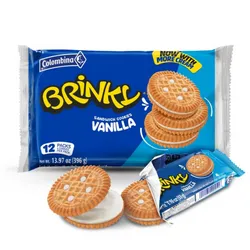 Galletas Brinky Vainilla 12 Pqt 