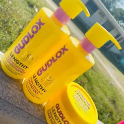Juego de champu acondicionador y tratamiento Color amarillo