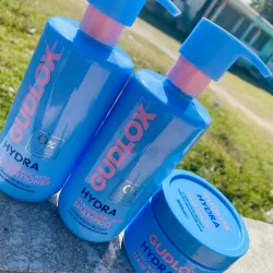 Juego de champu acondicionador y tratamiento Color Azul