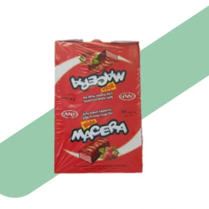Barra de Turrón con Cobertura de Chocolate con Leche y Mermelada de Fresas🍓 