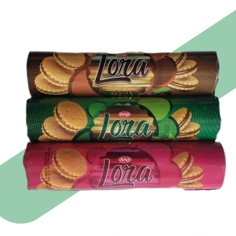 Galletas Lora tipo sándwich rellenas con Chocolate 