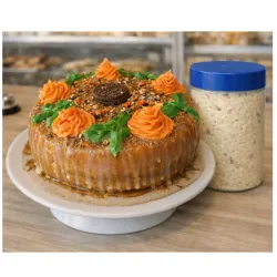 Panetela rellena y ensalada fría
