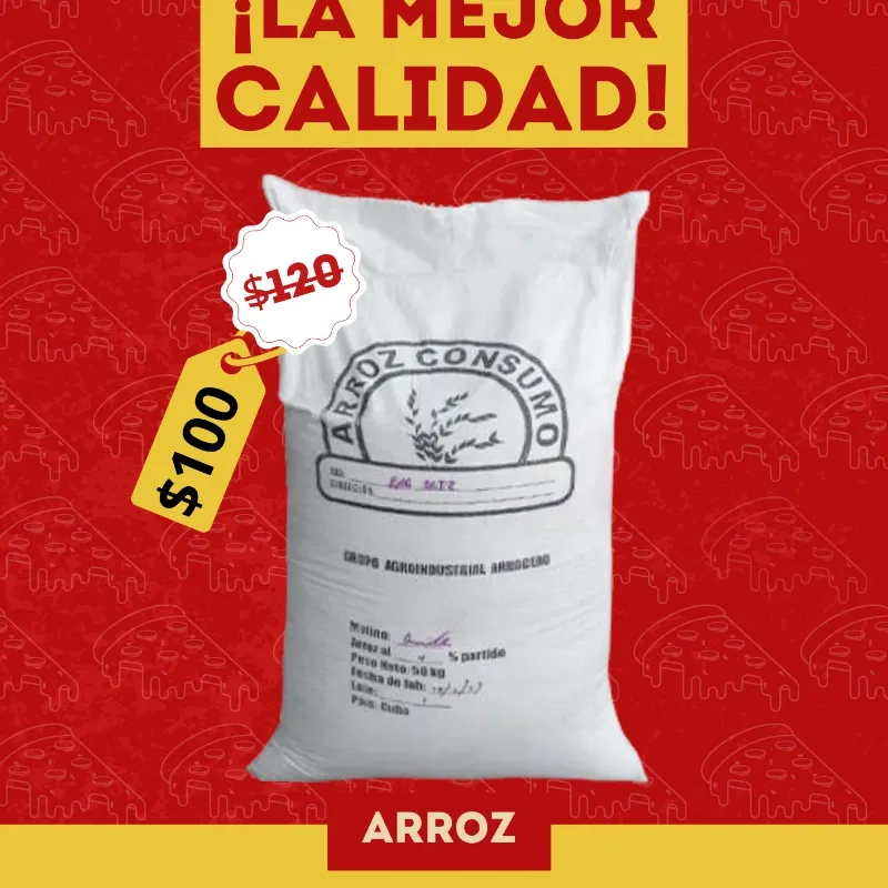 Saco de Arroz Producción Brazileña