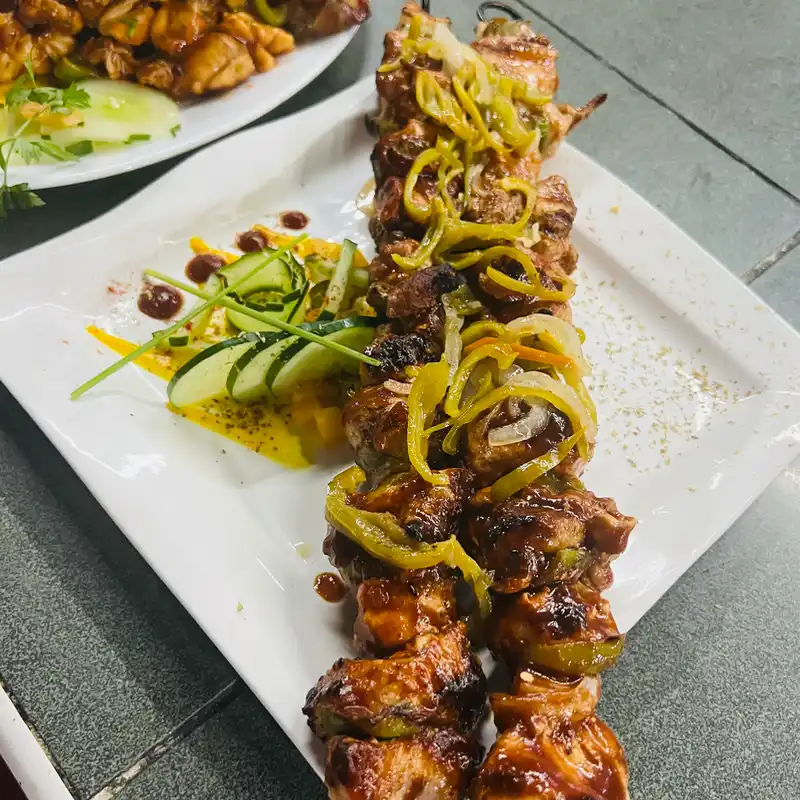 Brochetas de carne 