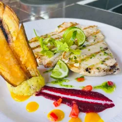 Filete de pescado al carbón