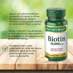 Biotin 120 cápsulas 10000 mcg