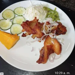 Costilla de cerdo frita