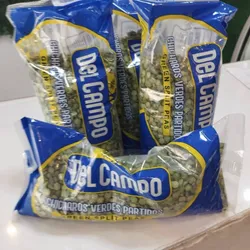 Chícharos verdes partidos del campo 