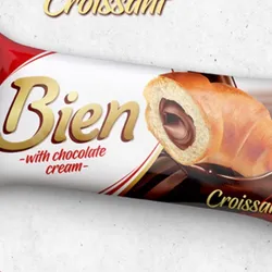 Croisan relleno de chocolate