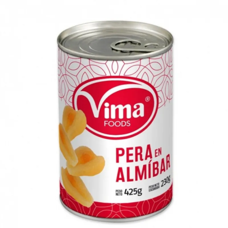 Peras en almíbar 