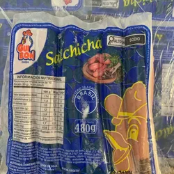Salchicha de pollo 12unidades 480g