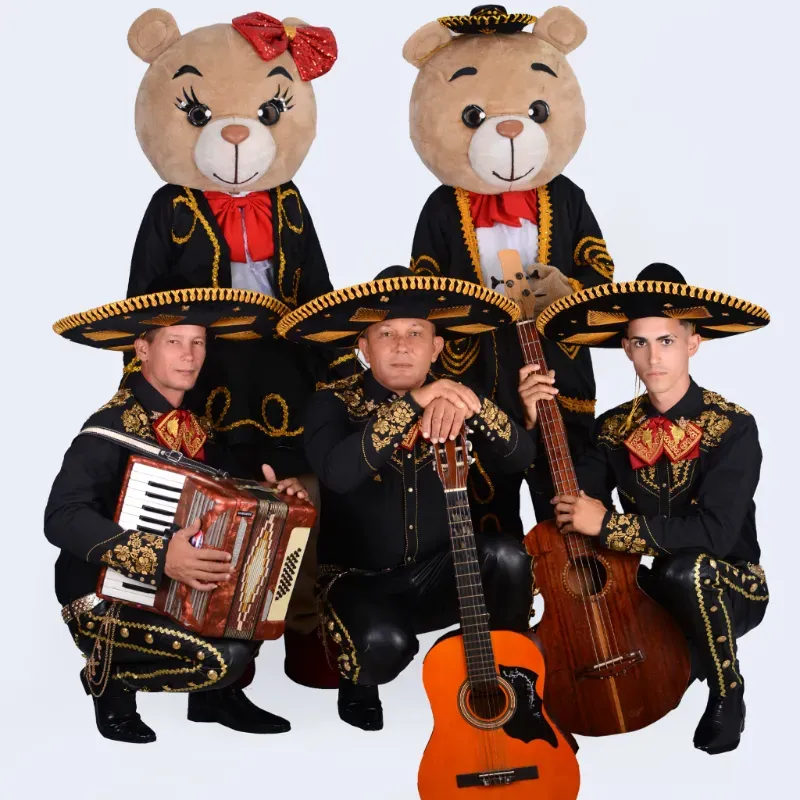 3️⃣ Mariachis y 2️⃣ Osito Mariachis 