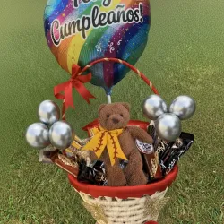 Cesta con Peluche 🧸🧸🍬🍭