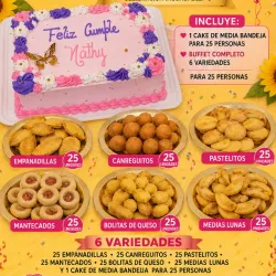 🎂Bufé completo 25 personas 🥯
