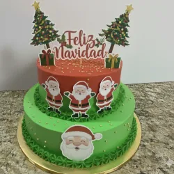 🍾🎄🎄Cake 2 piso navideño 🎄🎄