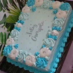 Cake media bandeja 💙🩵💙🩵