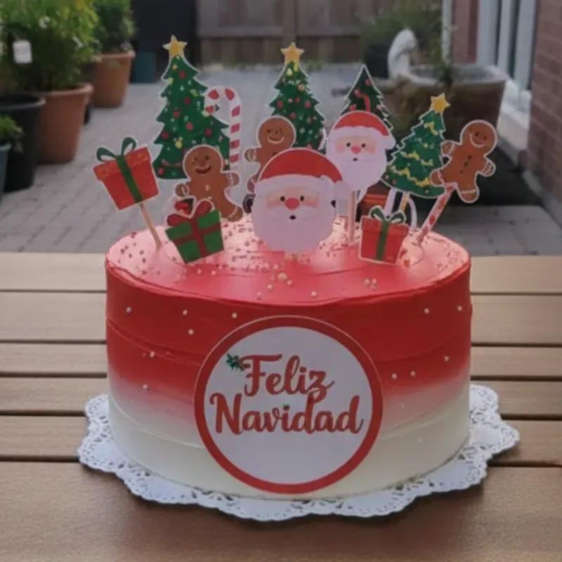 🎄🎈Cesta con Cake Navideños ❄️🍾