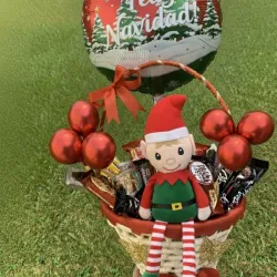 ❄️🧸Cesta de Confituras con Peluche 