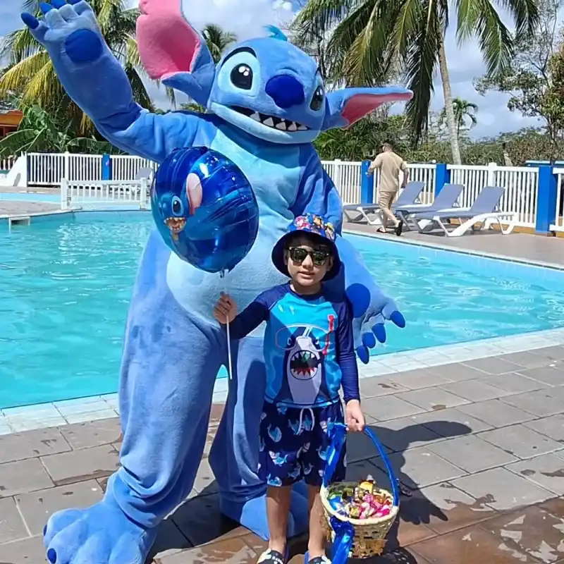 💙Cesta de confituras y Stitch 💙