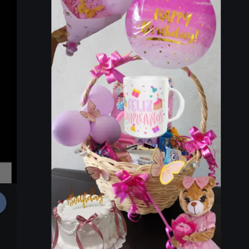 Cesta sorpresa con todo 🩷😍🎁