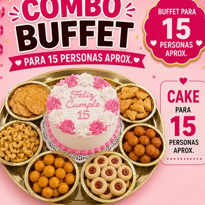 Combo 15 personas 🎂🥯