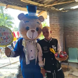 Entrega con el oso 🐻 💙💙💙