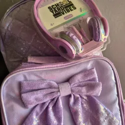 💜 Hermosa mochila 💜 3 piezas 