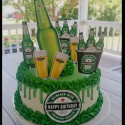 💚Hermoso cake 🍺🍺