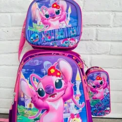 MOCHILA set 3 piezas 💜🩷💜🩷💜🩷
