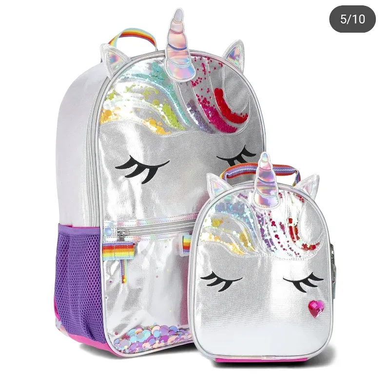 🦄Mochila y utensilios escolar🦄