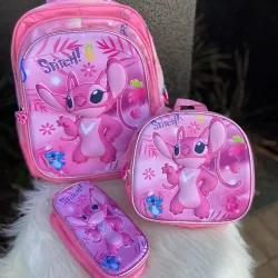 Mochilas set de 3 piezas🩷🩷🩷🩷 