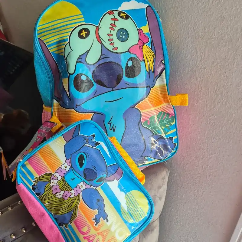💙Stich Mochila y Lonchera 