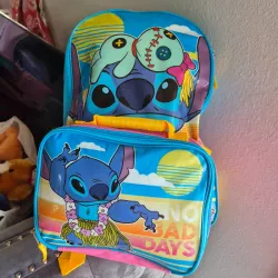 💙Stich Mochila y Lonchera 