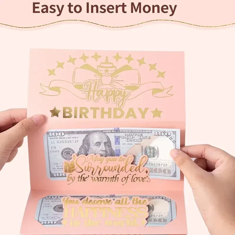 Tarjeta de felicitación con 💲💲