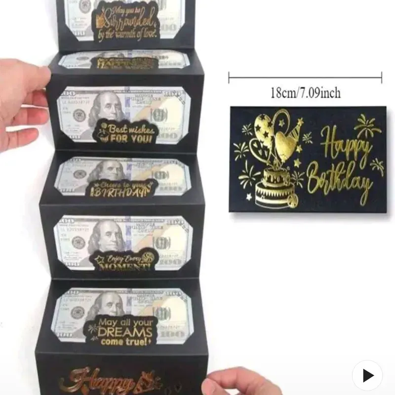 Tarjeta de felicitación con 💲💲