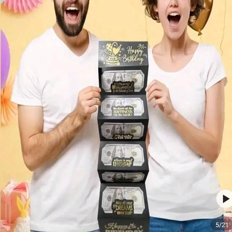 Tarjeta de felicitación con 💲💲