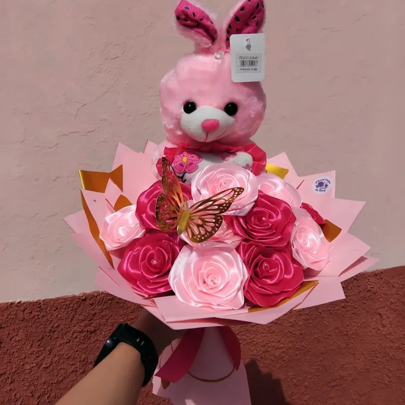 11 rosas + peluche💗