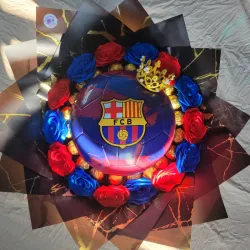 14 rosas + 20 bombones + balón de fútbol