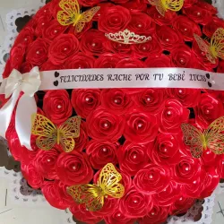 Lazo + cinta personalizada.