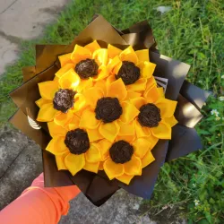 Ramo de 7 girasoles eternos