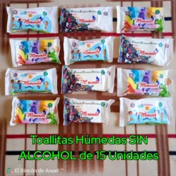 Toallitas Húmedas SIN ALCOHOL (15 Unidades)