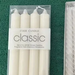 Set de 4 velas grandes