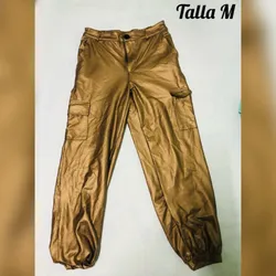 Pantalón Cargo Dorado