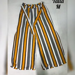 Pantaloneta ancha de listas