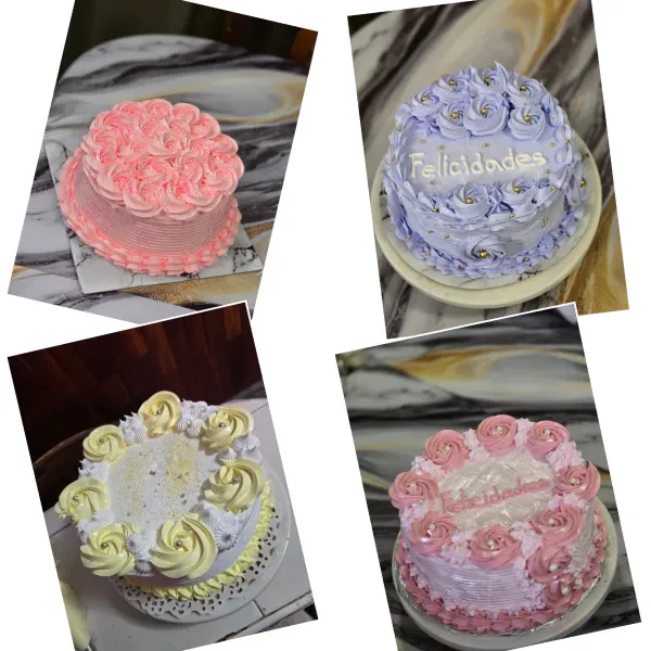 Cakes ,minicakes ,vasos surtidos,cupcakes,panques,donas 
Todos los pedidos se recojen con un minimo de 3 dias de antelacion 