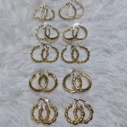 Argollas de Oro Laminado